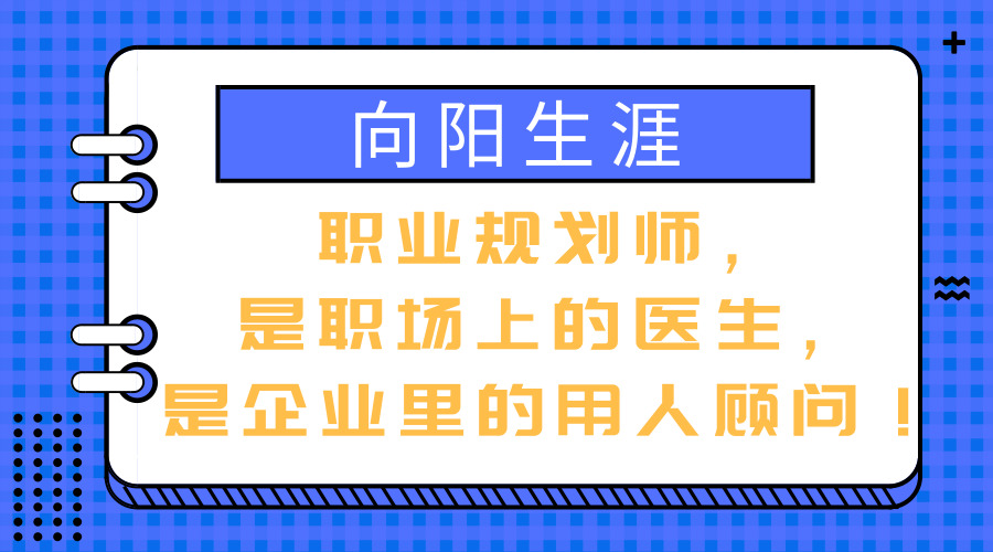 職業(yè)規(guī)劃師，是職場上的醫(yī)生，是企業(yè)里的用人顧問！