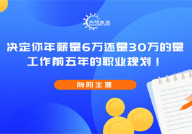 決定你年薪是6萬還是30萬的是工作前五年的職業(yè)規(guī)劃！