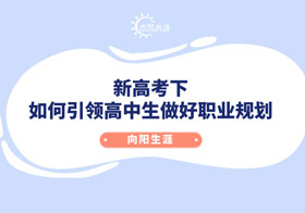 新高考下如何引領(lǐng)高中生做好職業(yè)規(guī)劃