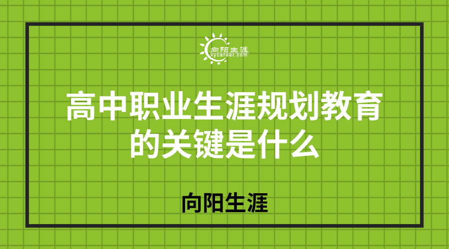 高中職業(yè)生涯規(guī)劃教育的關(guān)鍵是什么