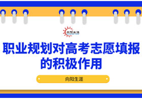 職業(yè)規(guī)劃對(duì)高考志愿填報(bào)的積極作用